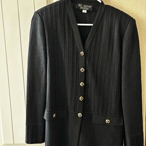 St. John Collection Black Cardigan Sweater